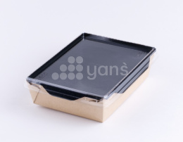 Салатник OpSalad 400 мл. Черный  DoEco без крышки (+ крышка 3301518)