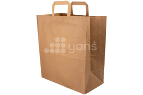 Пакет крафт с  плоскими ручками 280*150*320