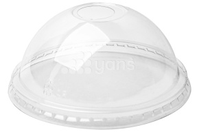 Крышка купольная с отверстием, d-98 мм, ПЭТ (Cyclyc) (к 1102603,1102806,1103004)