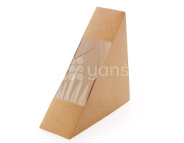 Упаковка под сендвичи Sandwich 50, 130*130*50, крафт (DOECO)