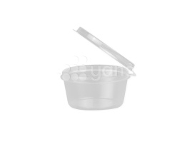 Соусница 50 мл., с совмещенной крышкой, прозрачная